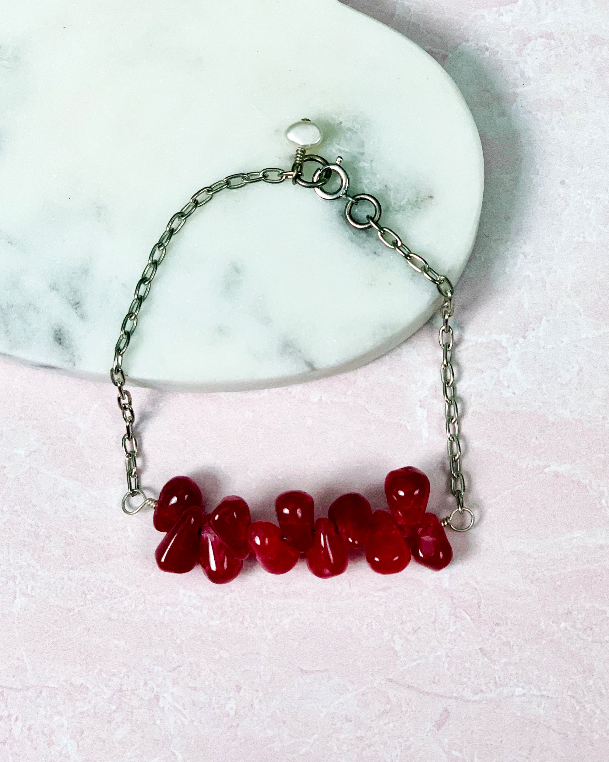 Red Ruby Quartz Bracelet