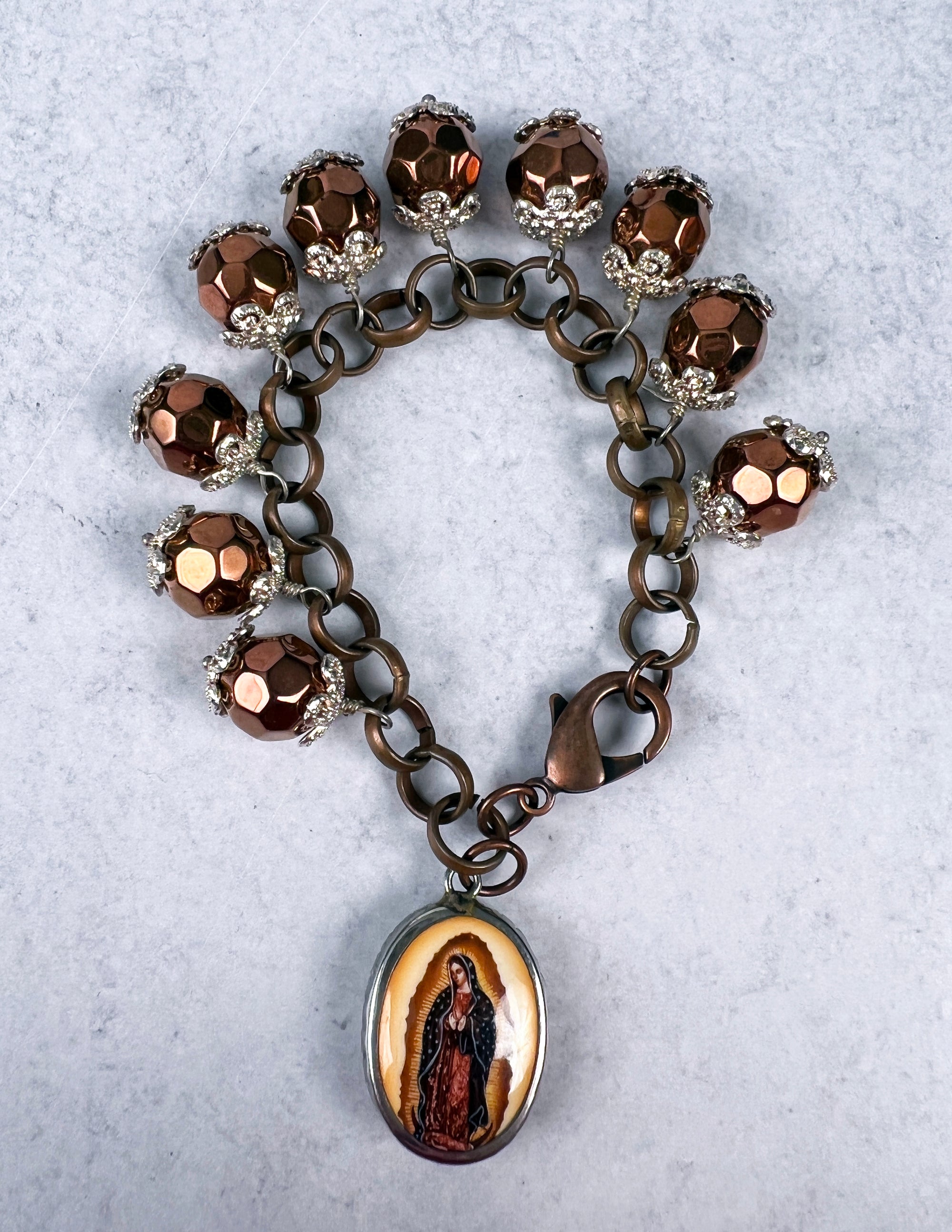 Guadalupe Copper Charm Bracelet
