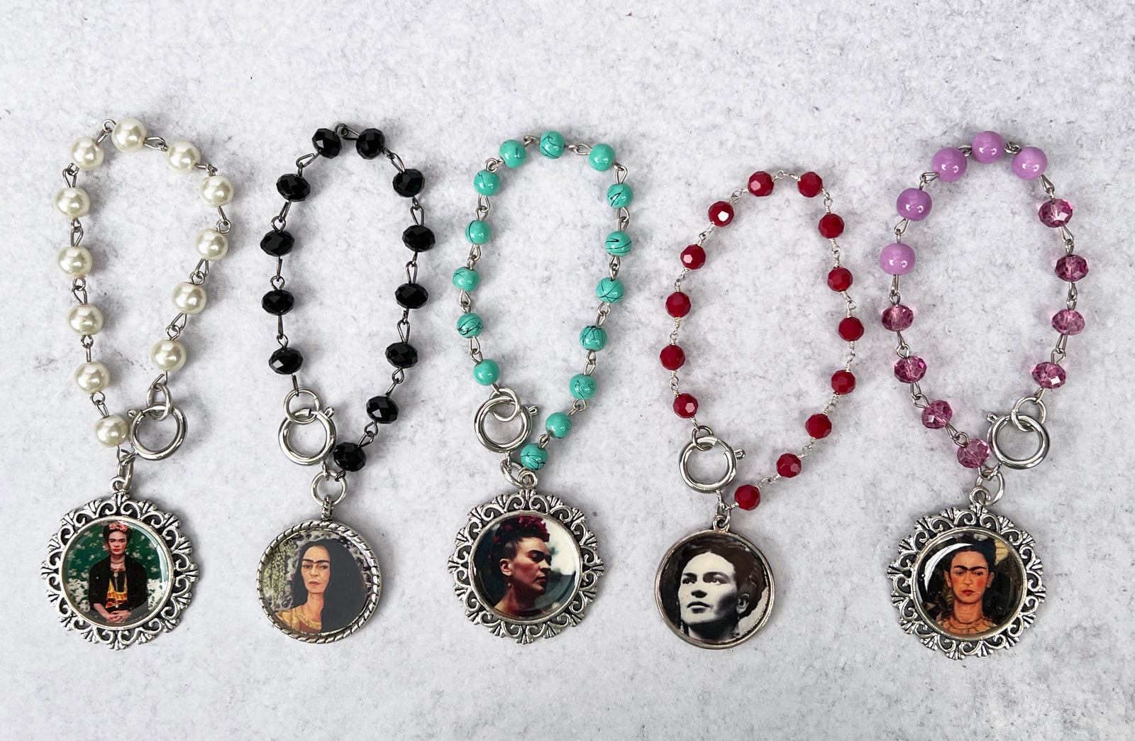 Frida Kahlo Beaded Bracelet