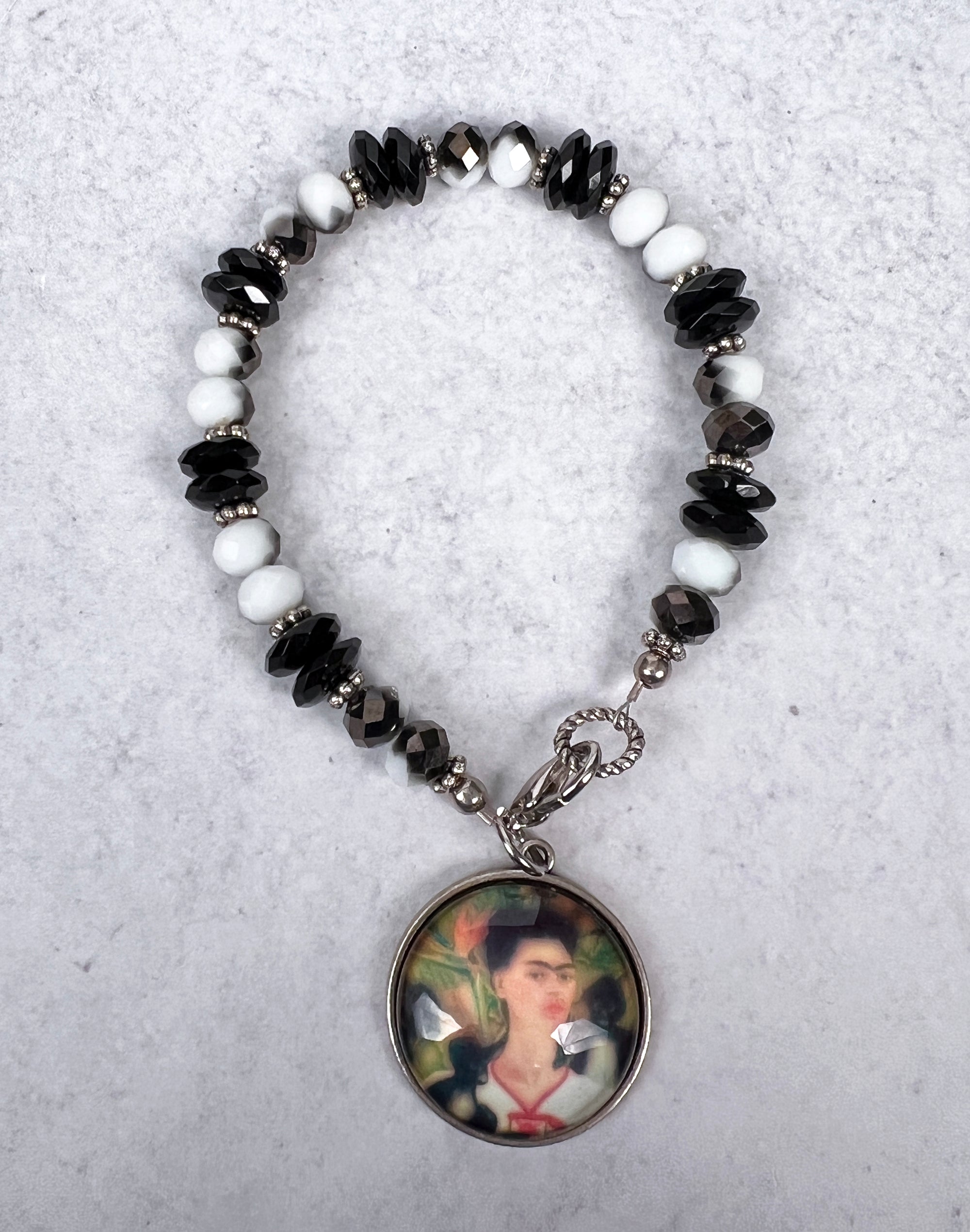 Frida Kahlo with Monkey Bracelet