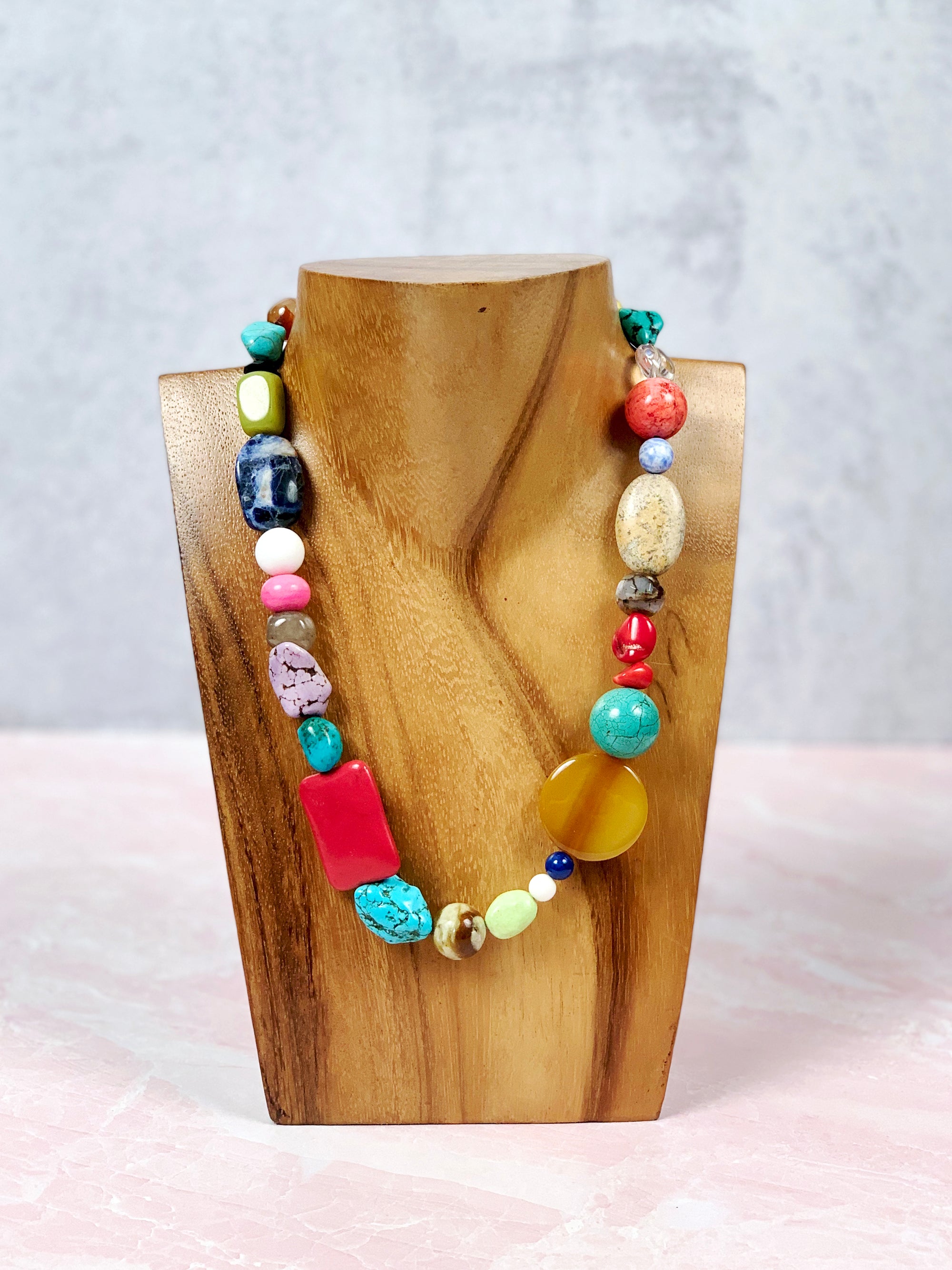 Colorful Medley Stone Necklace
