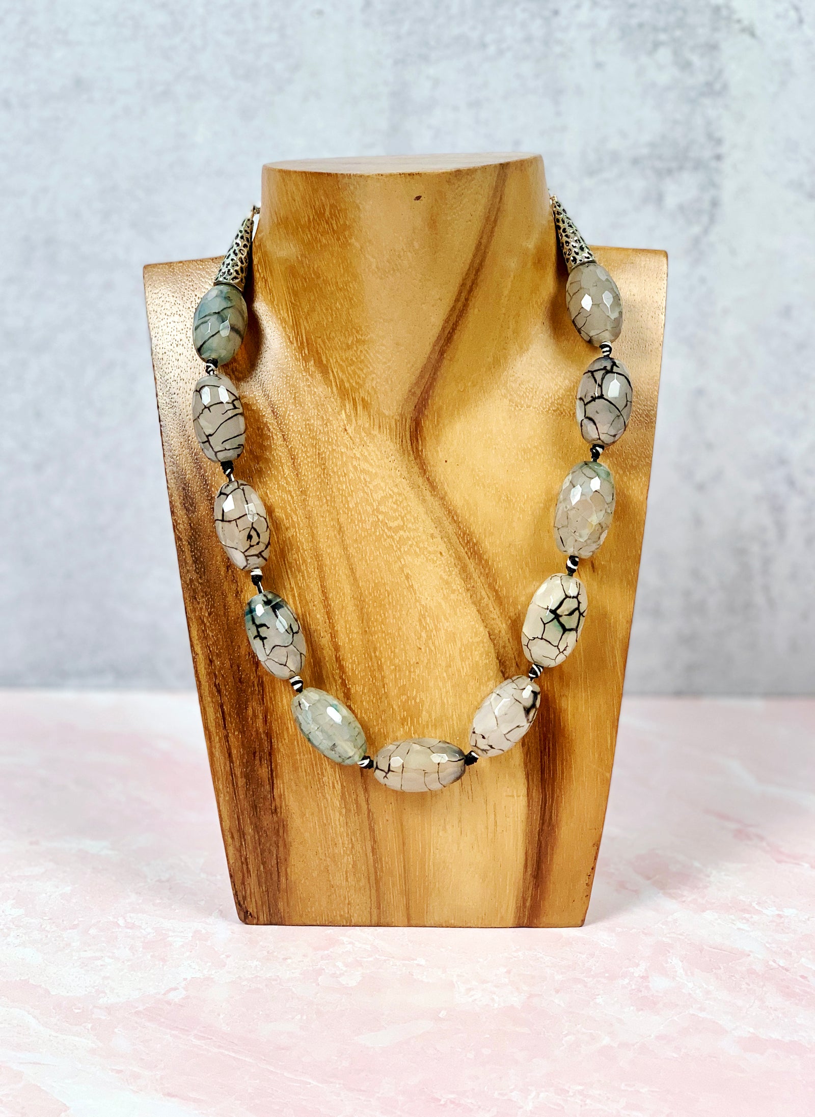 Black Tourmilated Quartz Necklace