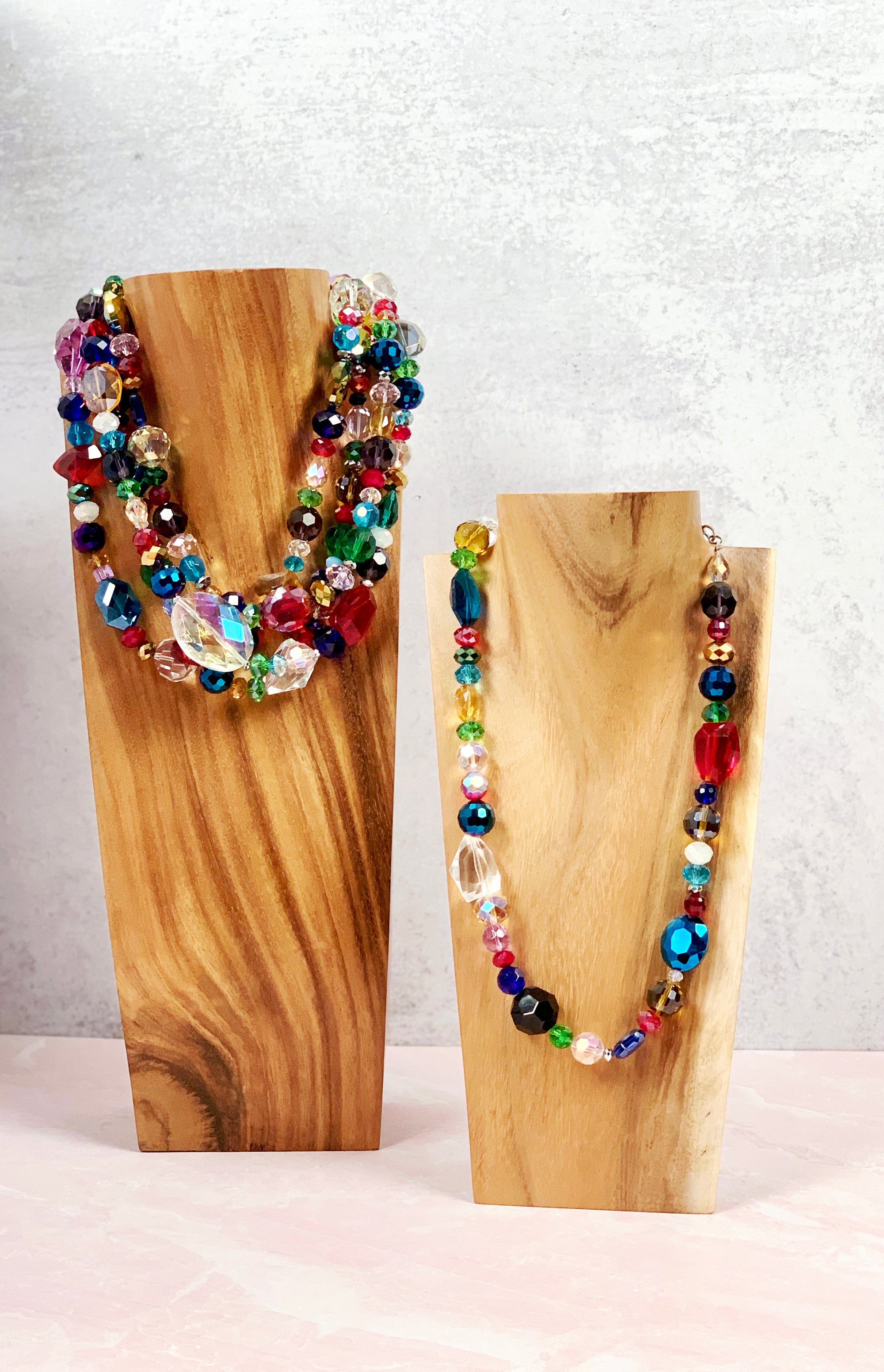 Live Colorfully Glass Necklace