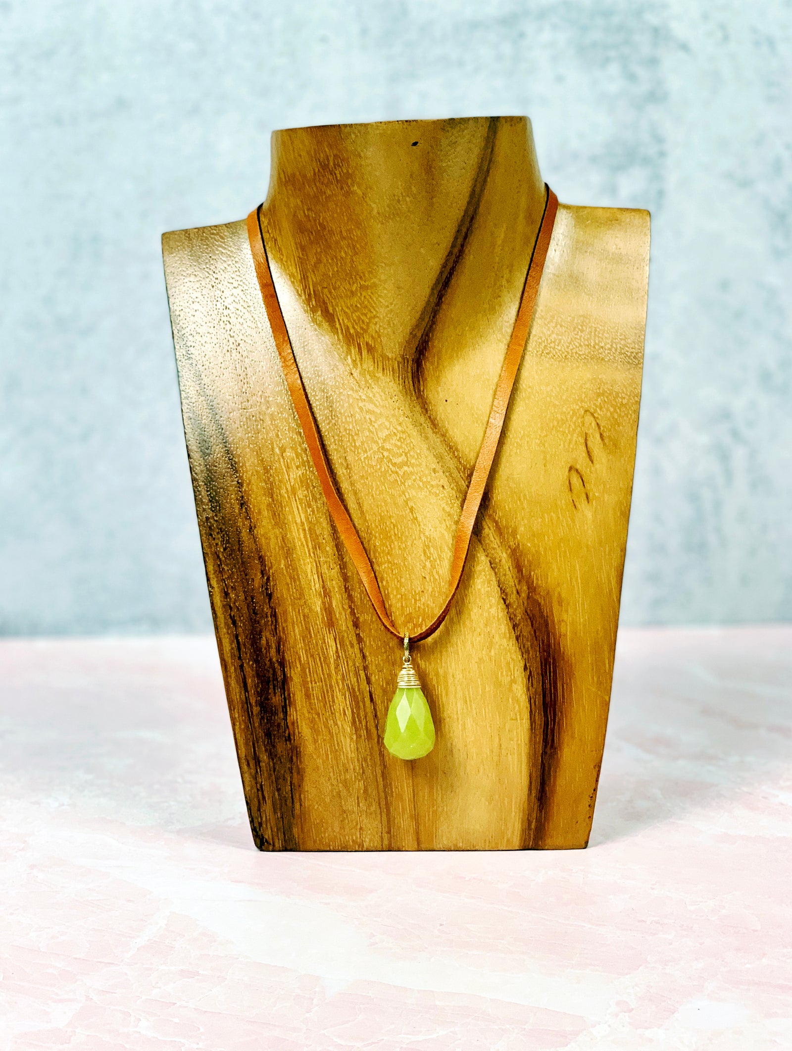 Pure Jade Briolette Necklace