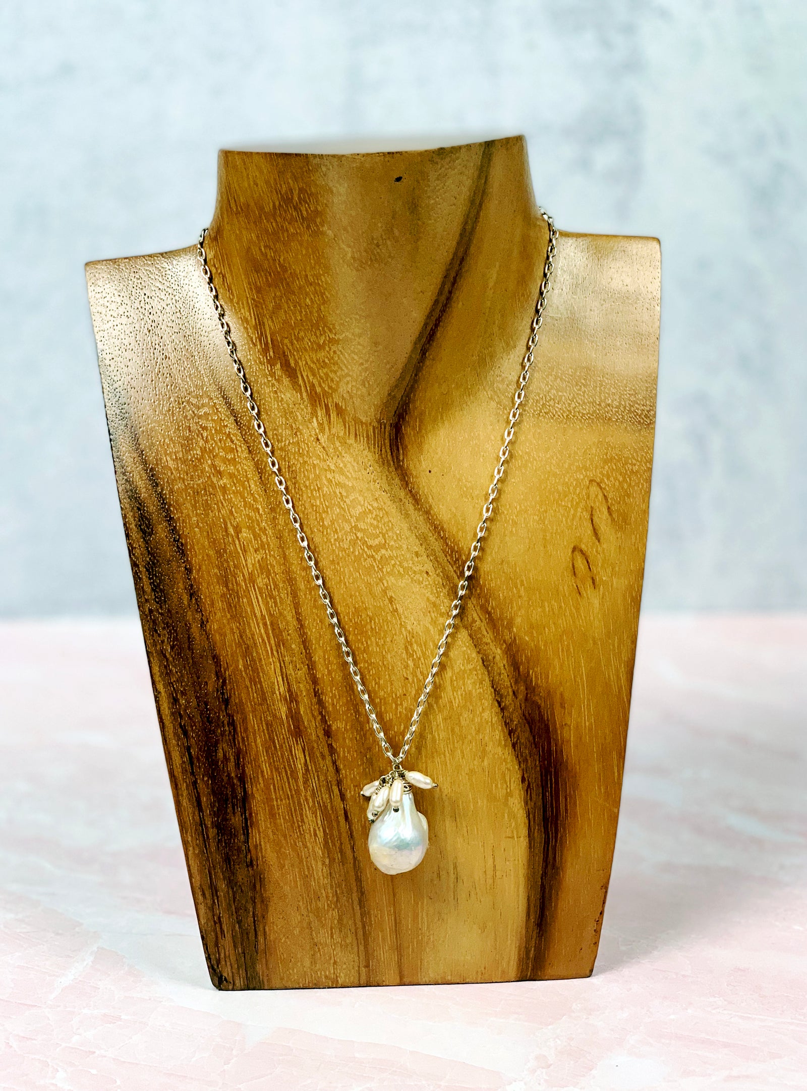 Baroque Pearl Drop Necklace