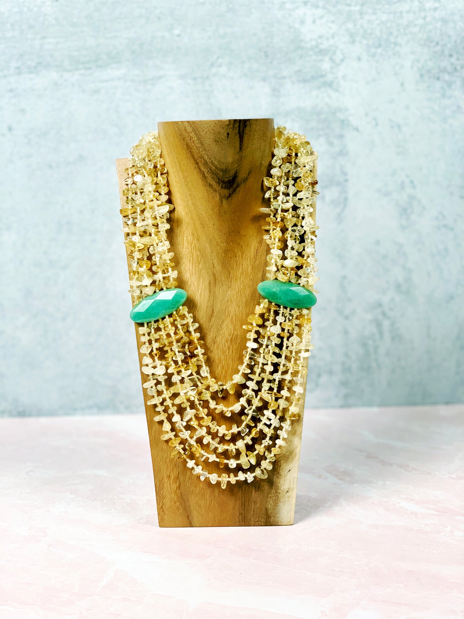 Luck & Prosperity Citrine Statement Necklace