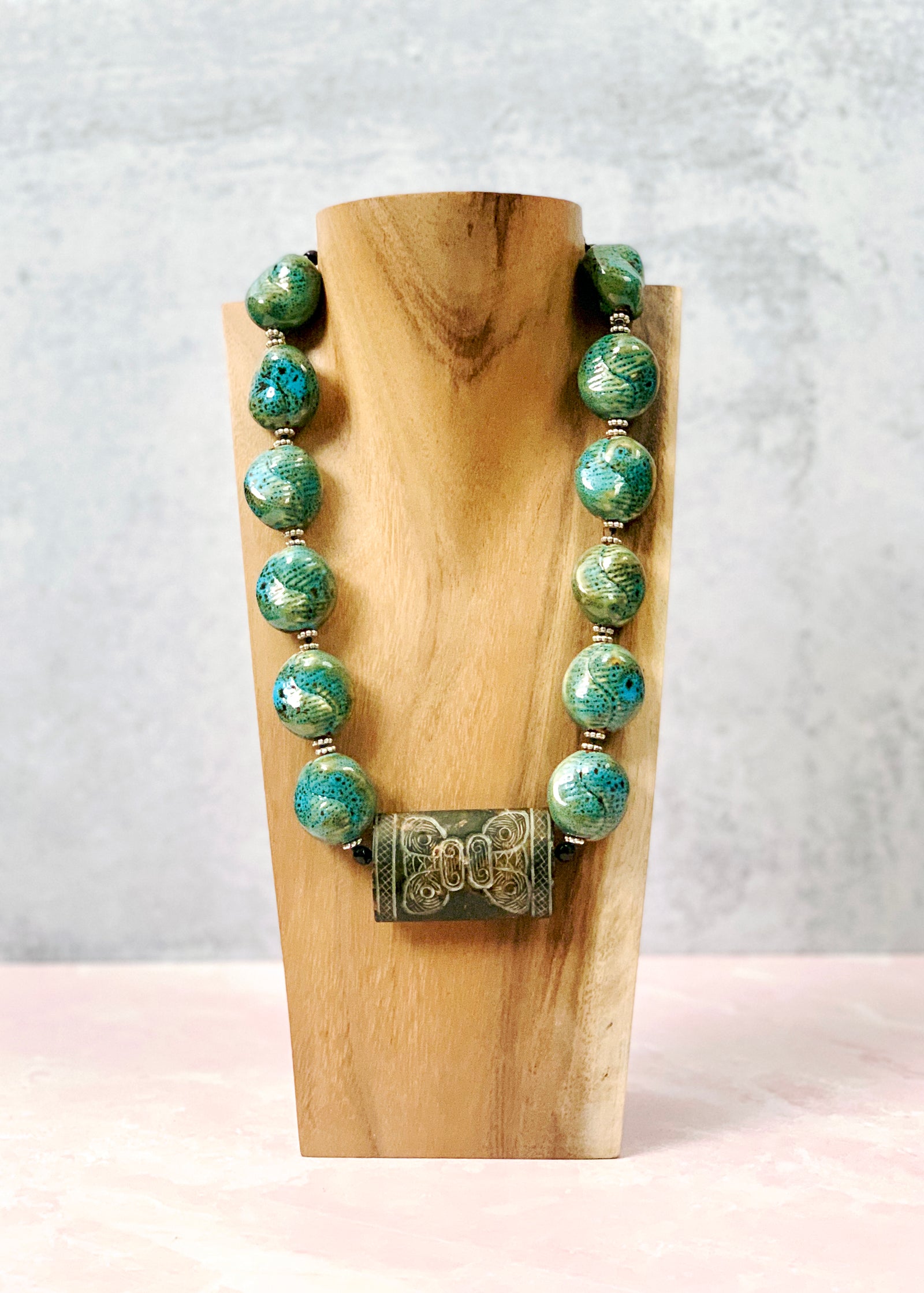 Porcelain Bead Necklace