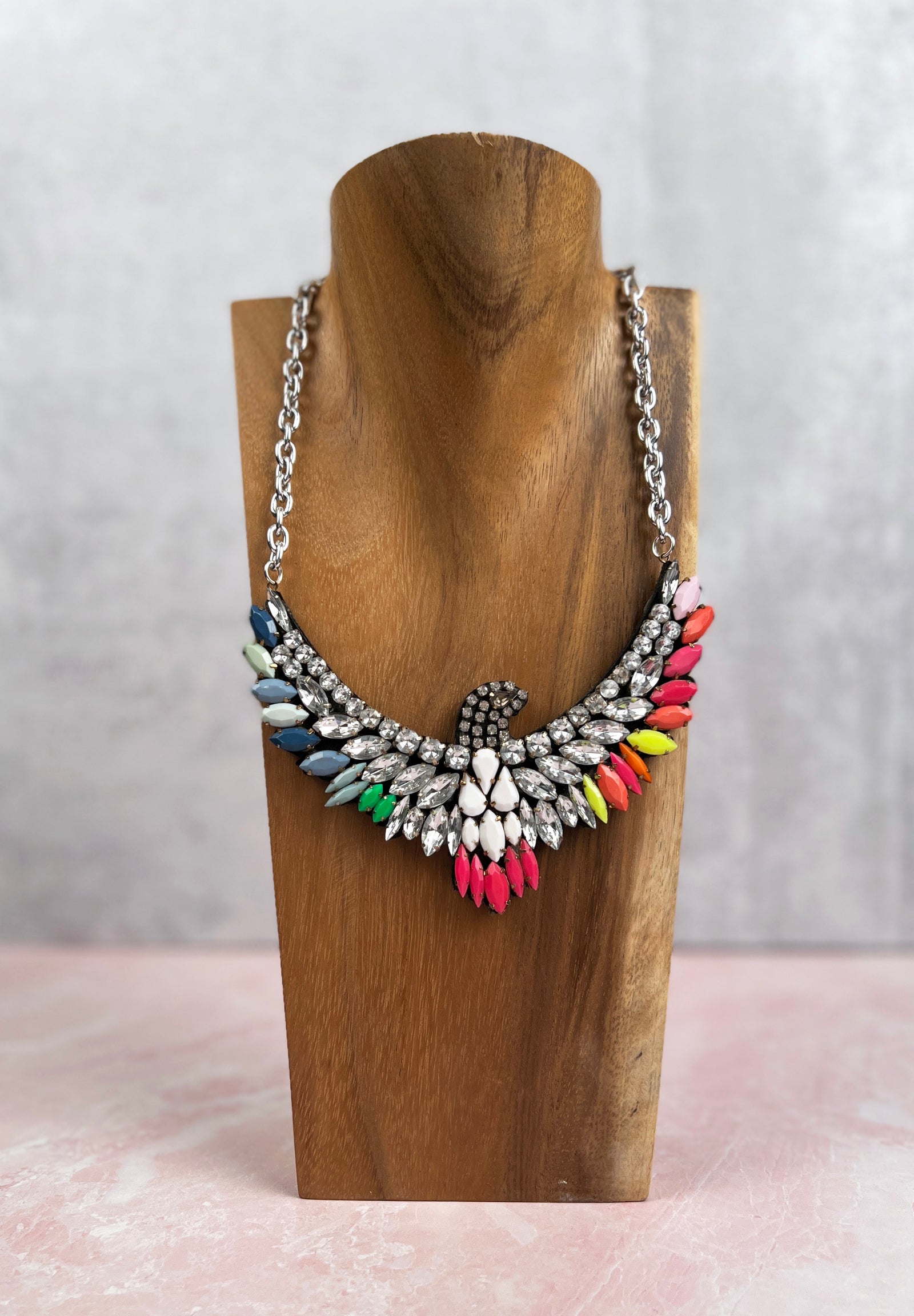 Rhinestone Eagle Necklace