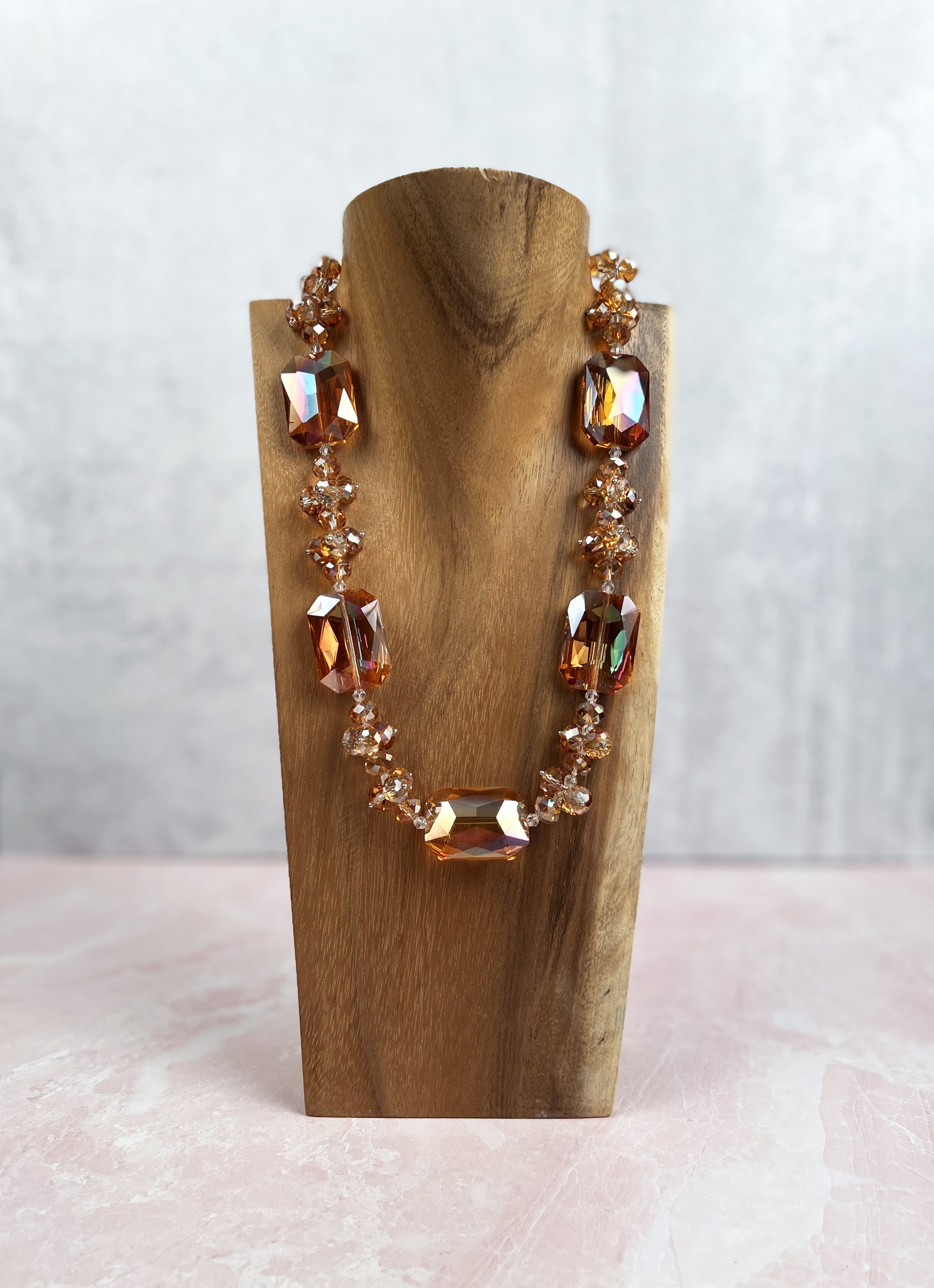Golden Glass Necklace