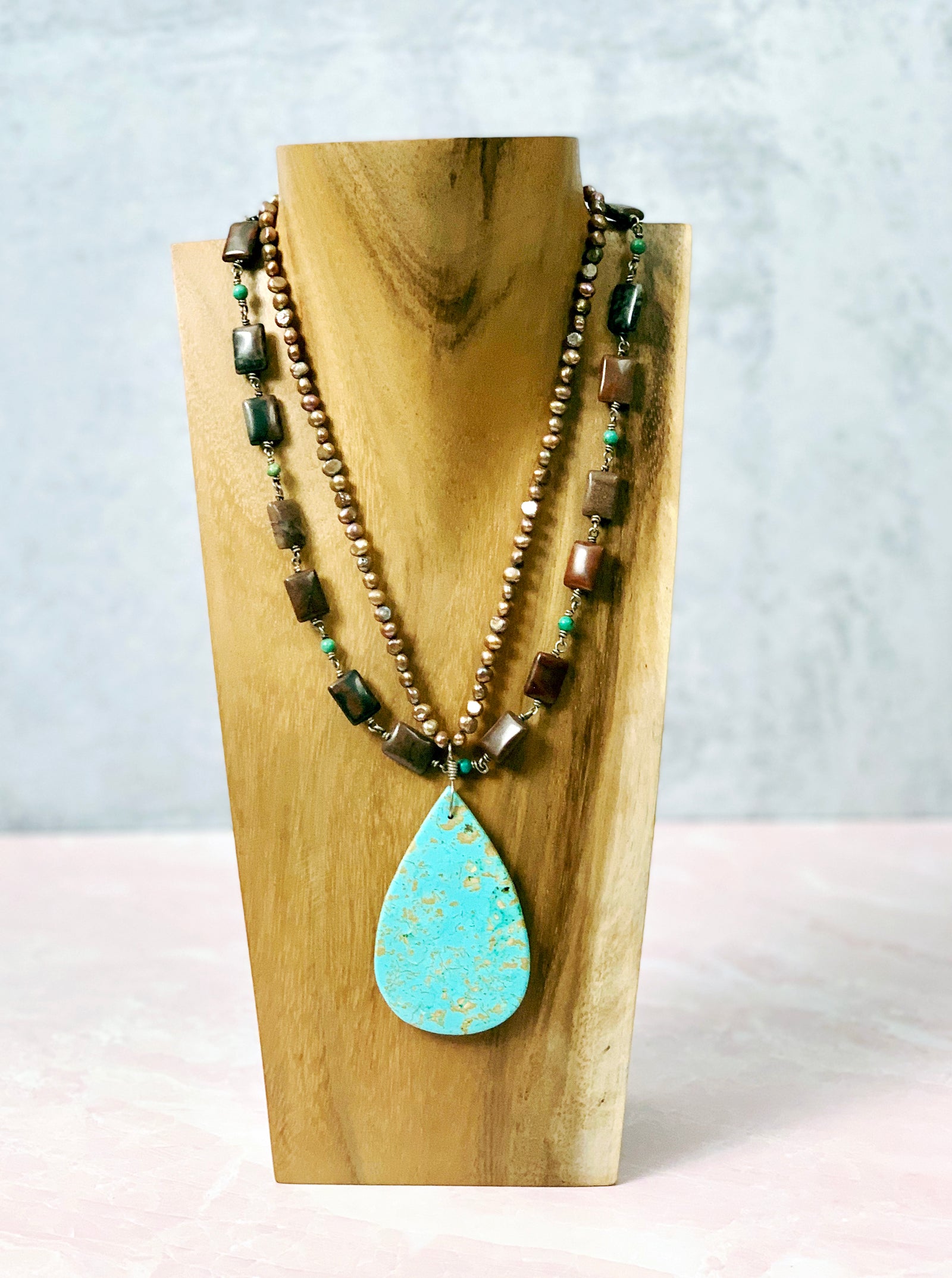 Legendary Turquoise Drop Necklace