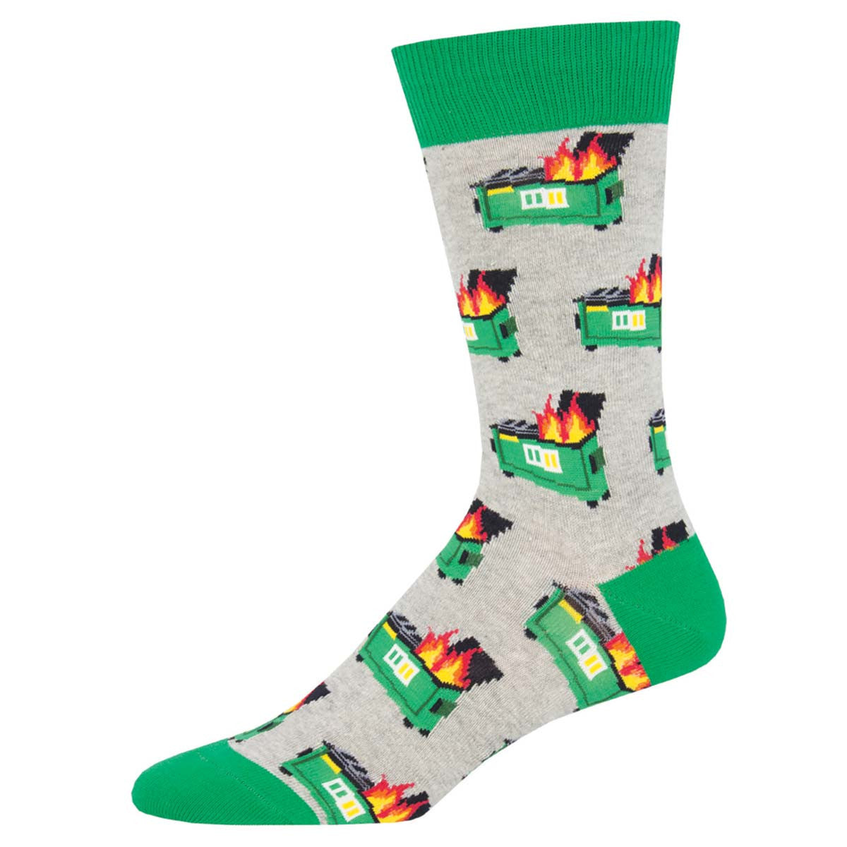 Dumpster Fire Mens Socks