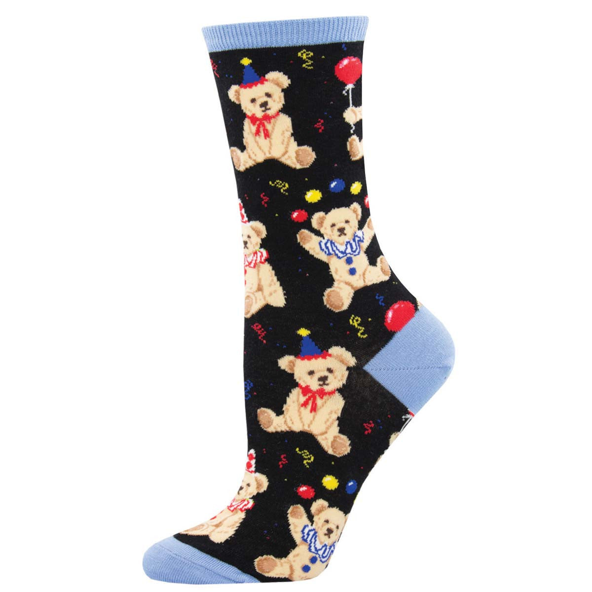 Teddy Bears and Party Hats Womens Socks