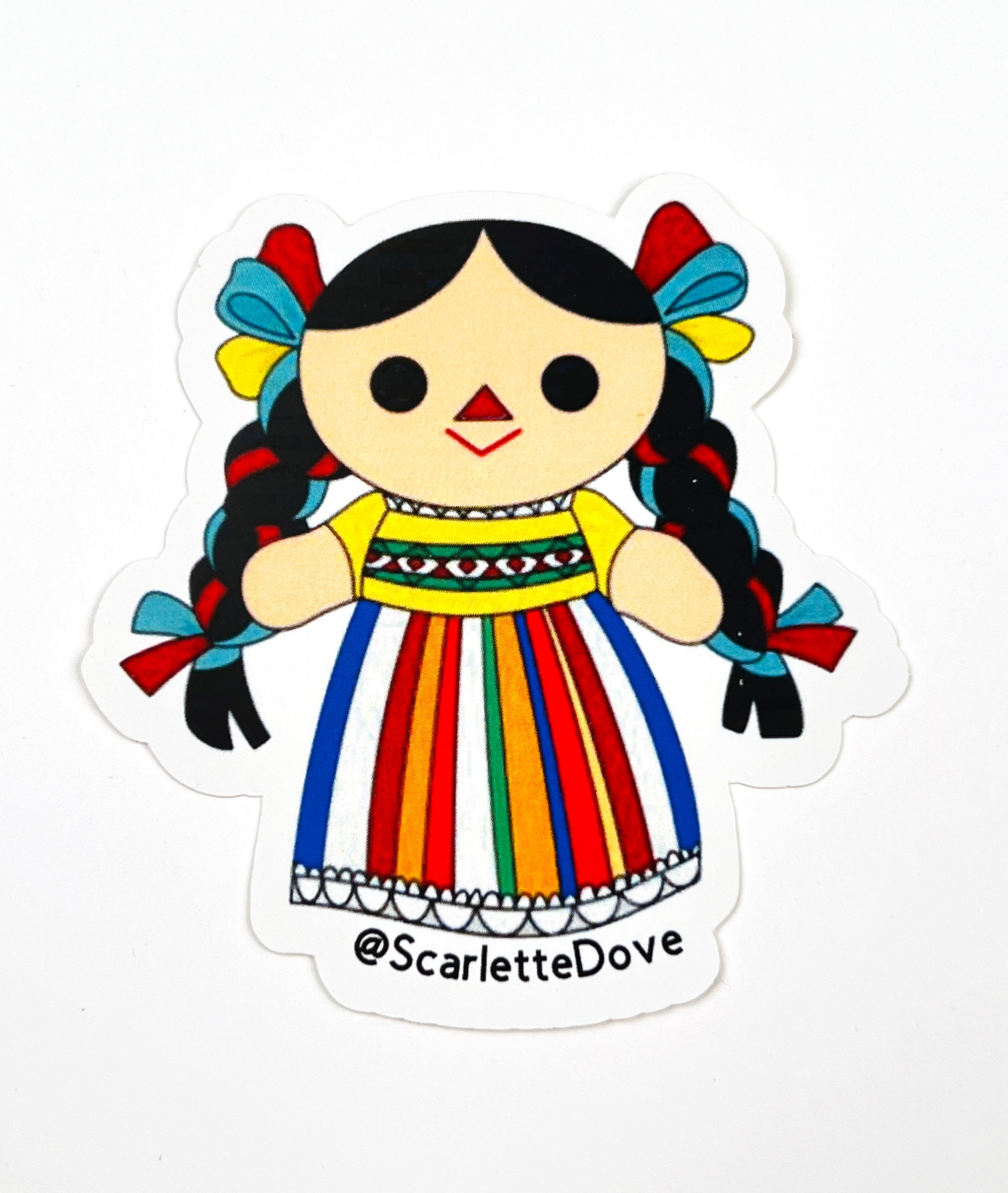 Cute Mexican Doll Sticker