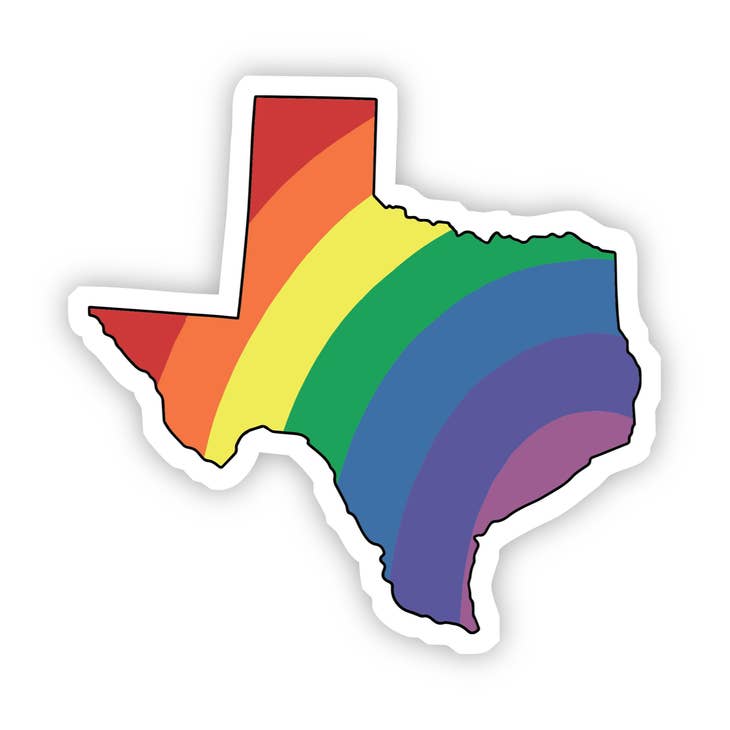 Texas Rainbow Sticker
