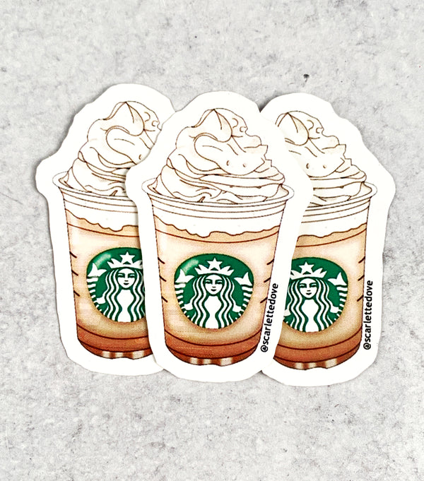 StarBucks Pink Drink Sticker by Lit-Merchandise, Redbubble