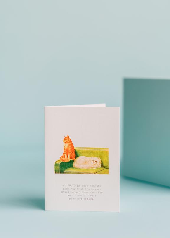 TokyoMilk Cats Blank Greeting Card