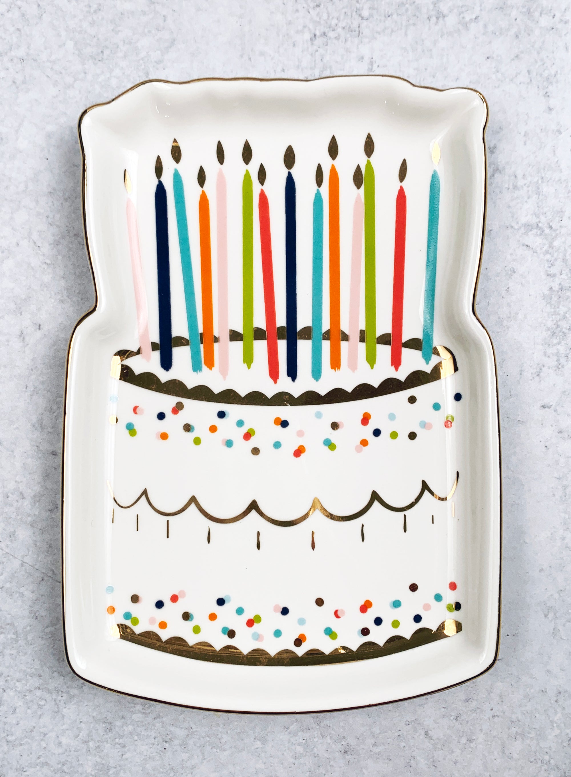Birthday Cake Ceramic Tray