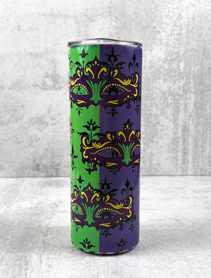 Mardi Gras Stainless Steel Insulated Tumbler