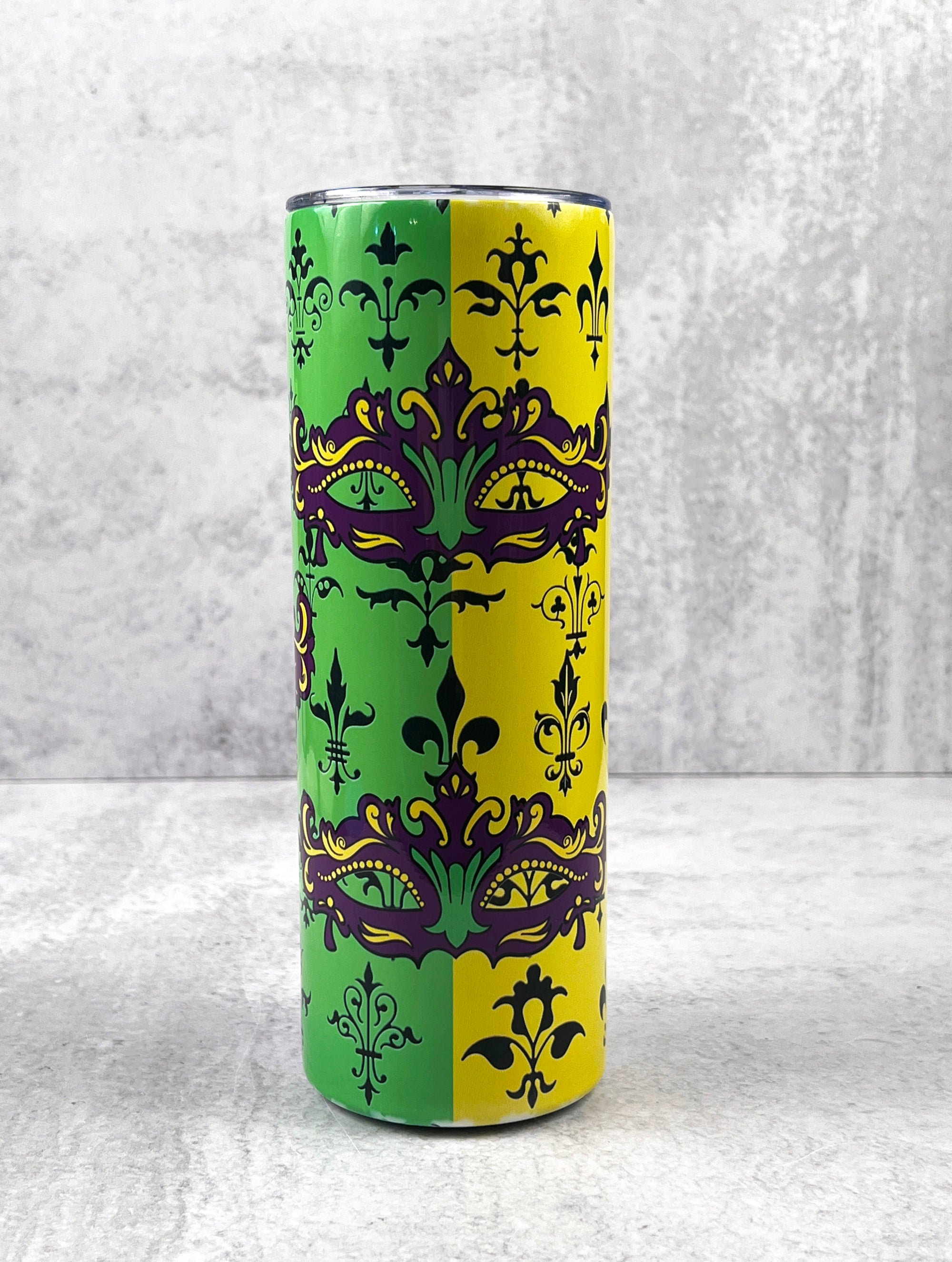 Mardi Gras Stainless Steel Insulated Tumbler