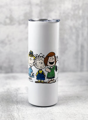 Snoopy and the Peanuts Gang White Stainless Steel Insulated Tumbler
