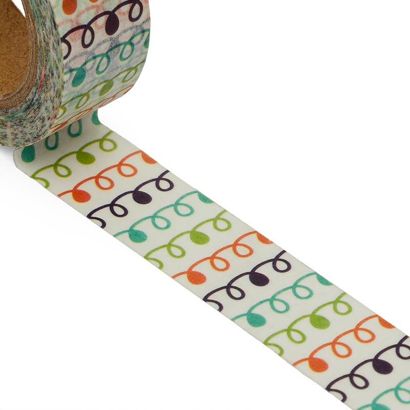 Colorful Curly Swirls Washi Tape