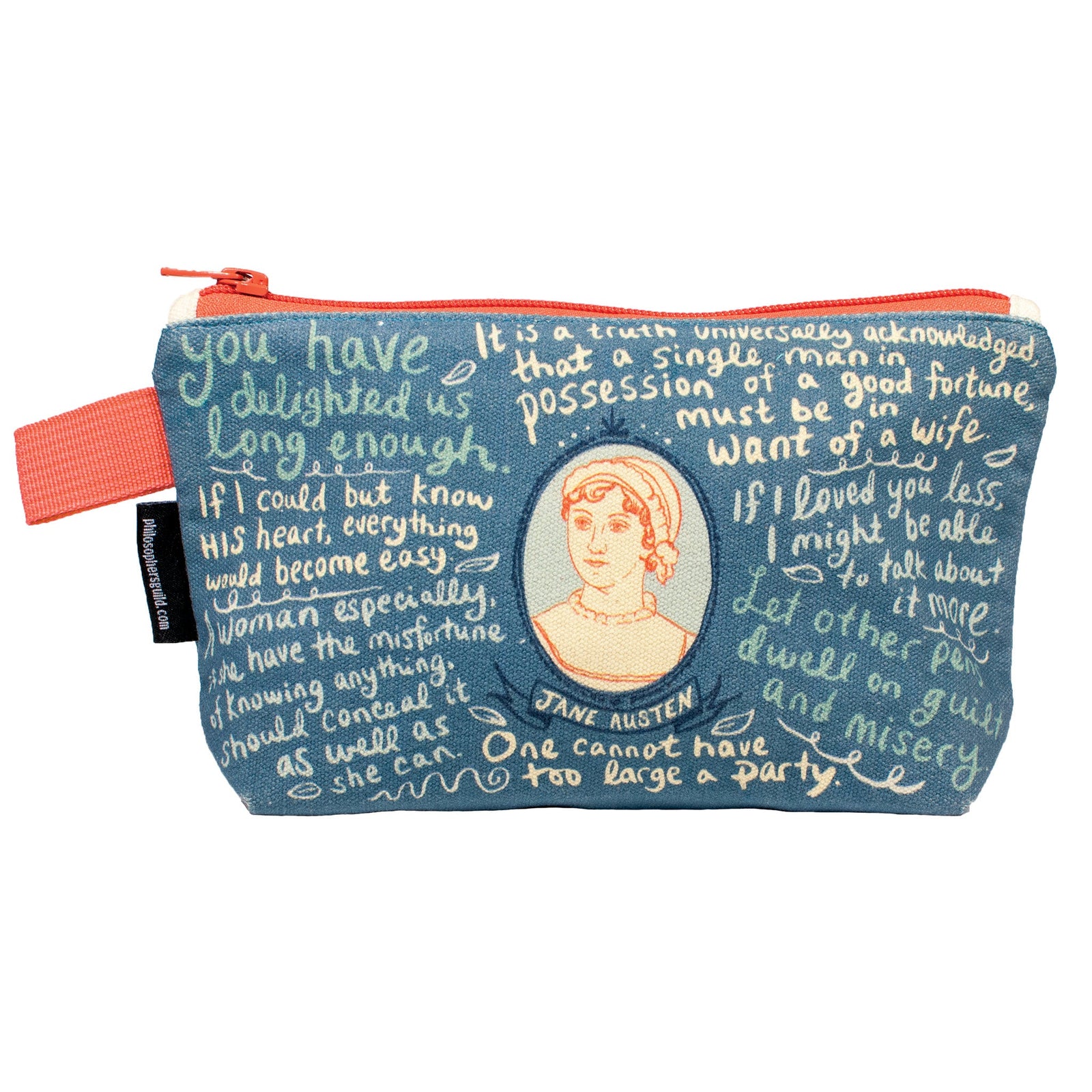 Jane Austen Zipper Pouch
