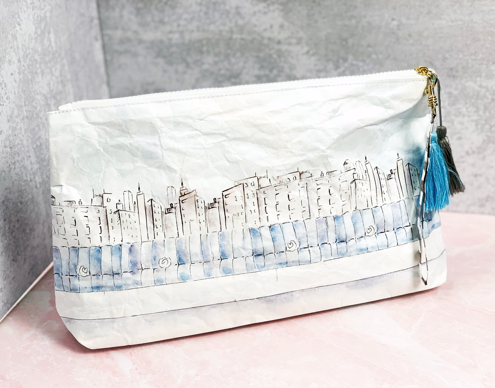 Girl in Swimsuit Tyvek Zipper Pouch