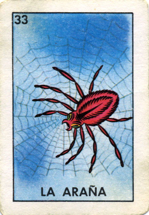 La Loteria la araña Mixed Media Assemblage